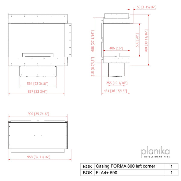 Planika Forma 800 Angle gauche