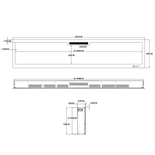 Aflamo Elite cheminée électrique 213,3 cm