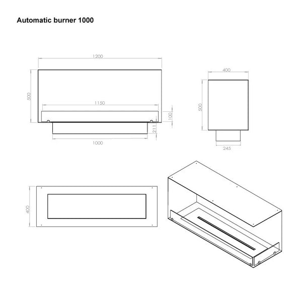 Foco Corner 1200 - Angolo destro