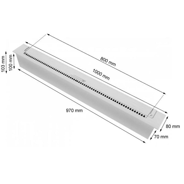 100 cm Slimline Brenner