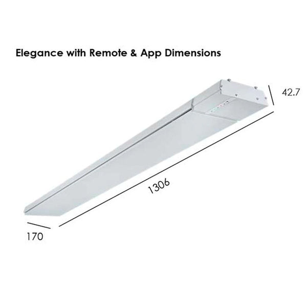 Elegance 3200W con telecomando e app