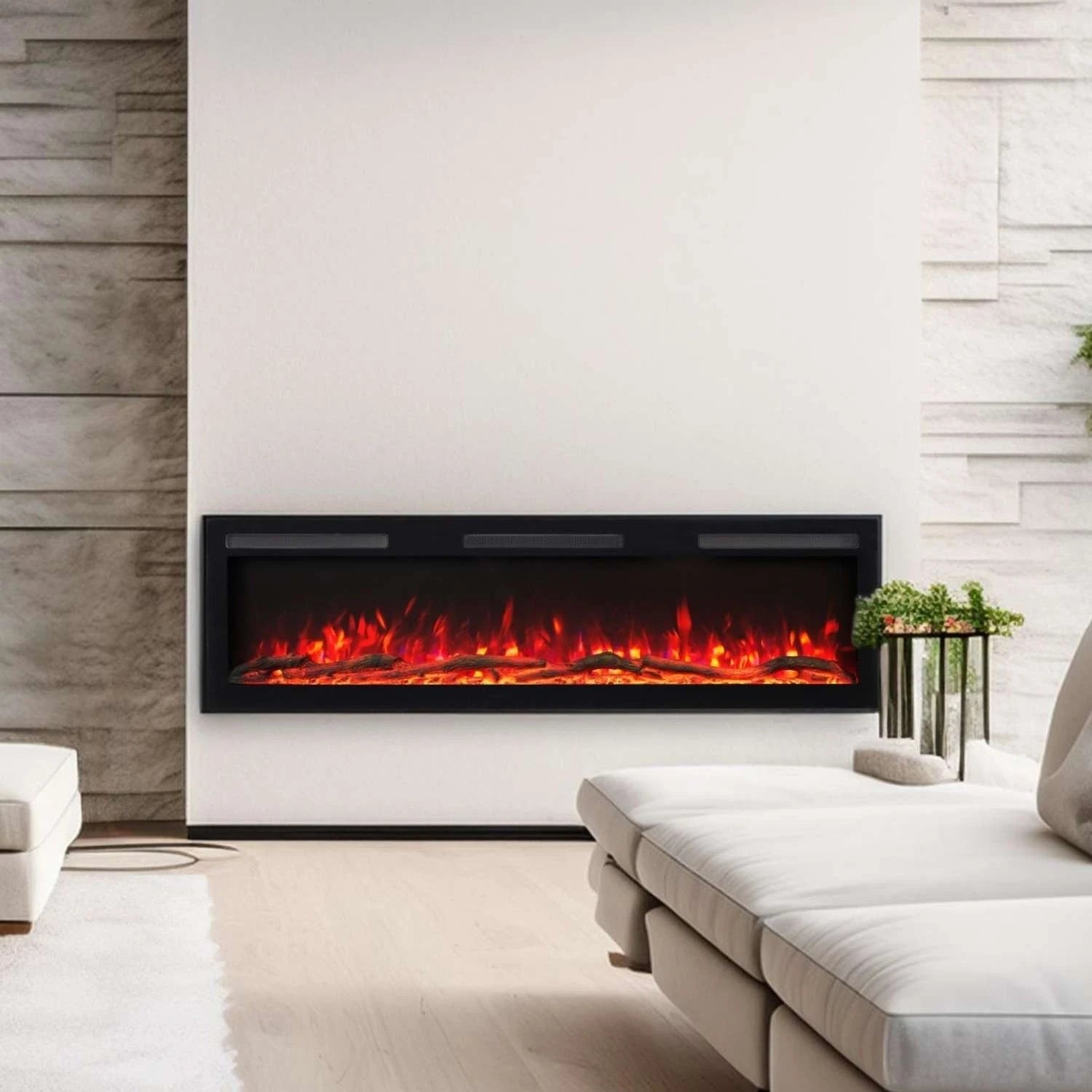 Majestic PRO cheminée électrique murale 84" (213 cm)