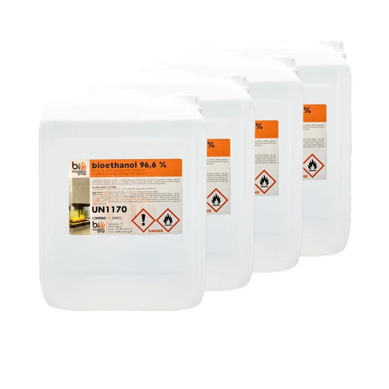 Bioéthanol – 40 litres, le combustible écologique idéal pour profiter pleinement de votre cheminée bioéthanol, en toute sécurité et sérénité.