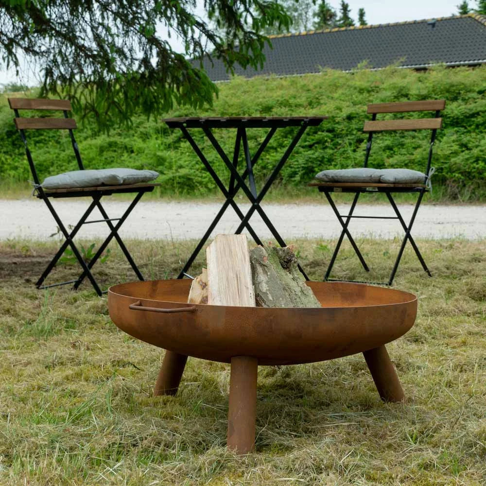Brasero Oman en Acier Corten Ø60