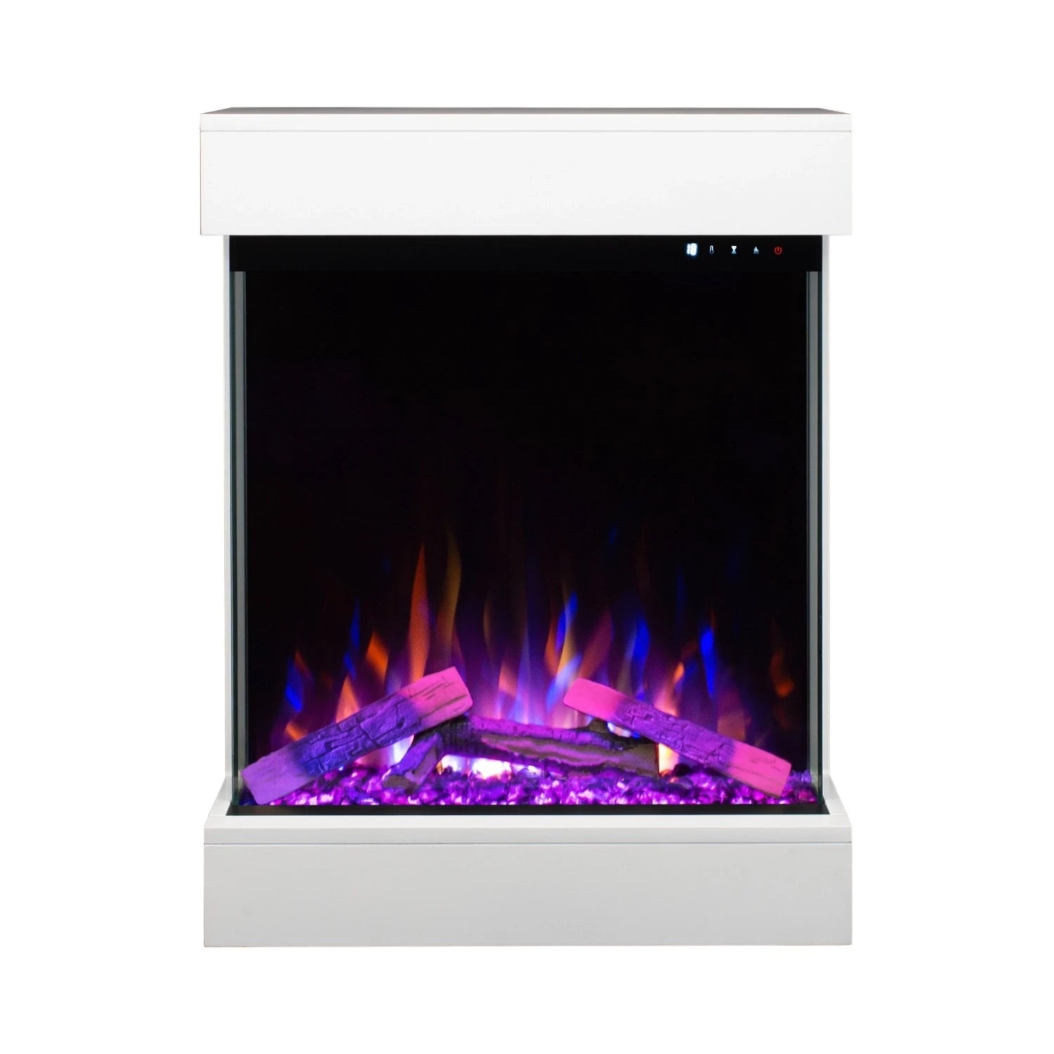 Cheminée électrique Dammer – Blanc