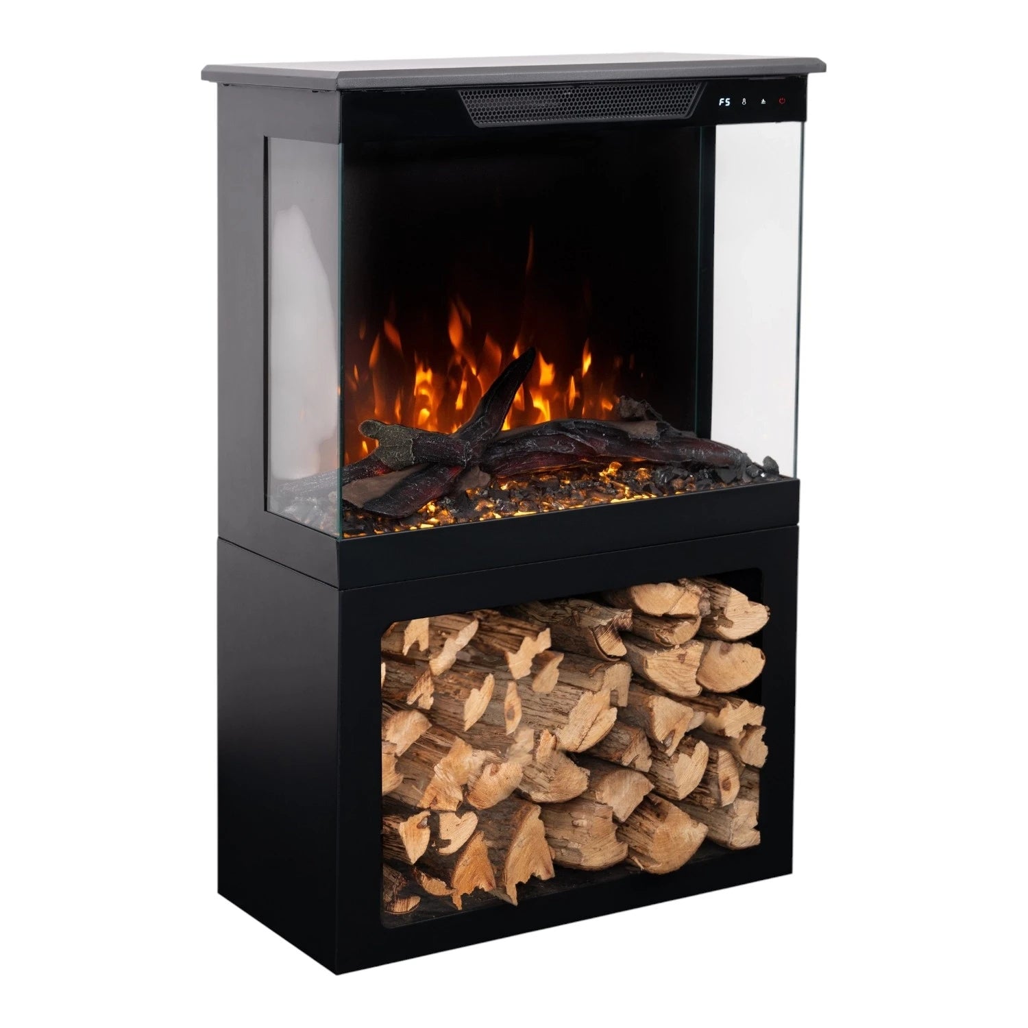 Cheminée électrique Aflamo Tower + Stand 76 cm
