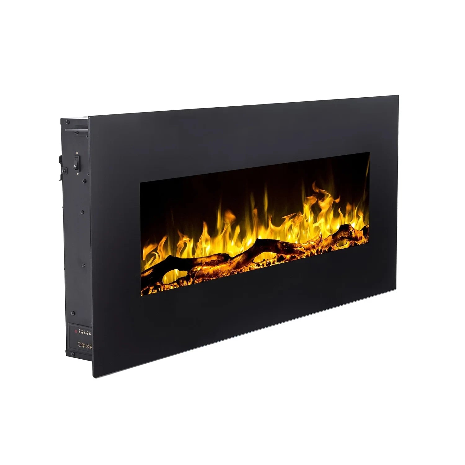 Dans la douceur d’une soirée, la cheminée électrique murale Albion 110 cm illumine votre intérieur sans chaleur, créant une ambiance raffinée et apaisante.
