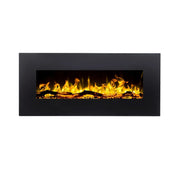 Dans la douceur d’une soirée, la cheminée électrique murale Albion 110 cm illumine votre intérieur sans chaleur, créant une ambiance raffinée et apaisante.