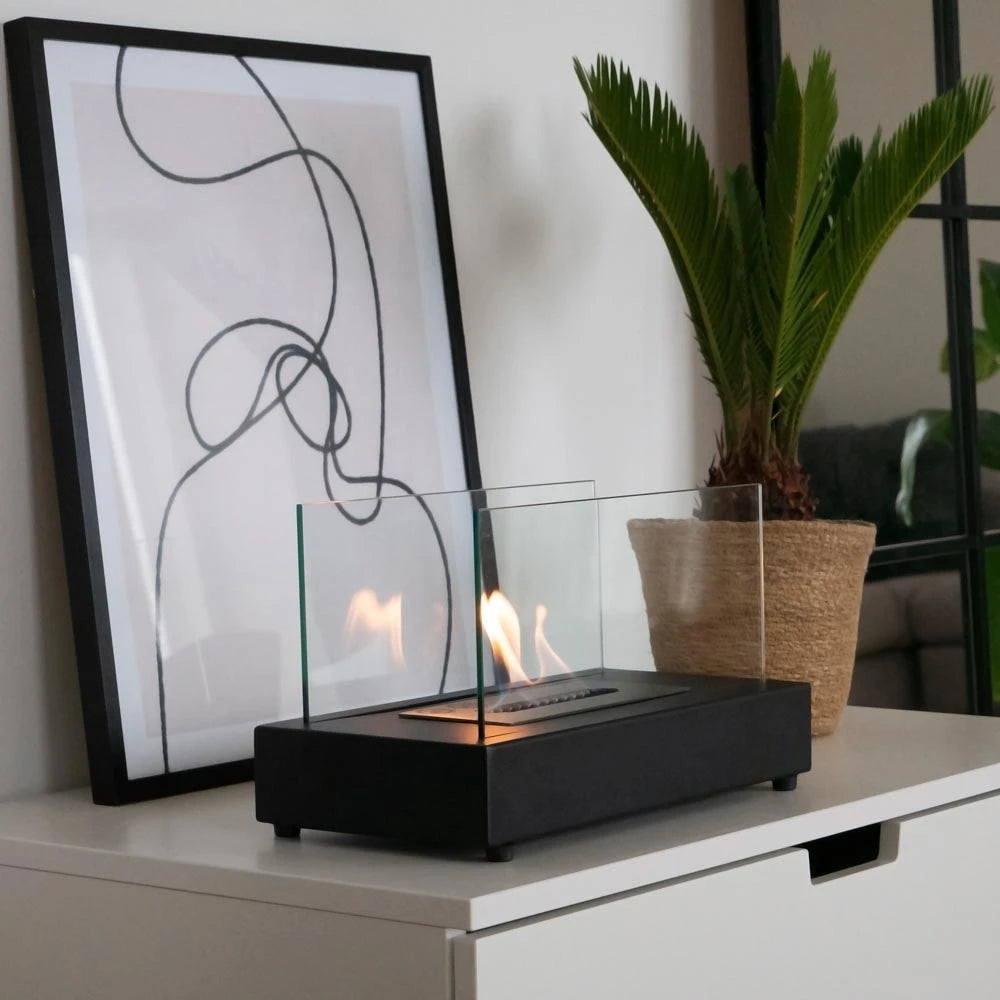 Cheminée de Table Bio Noire Lambeth