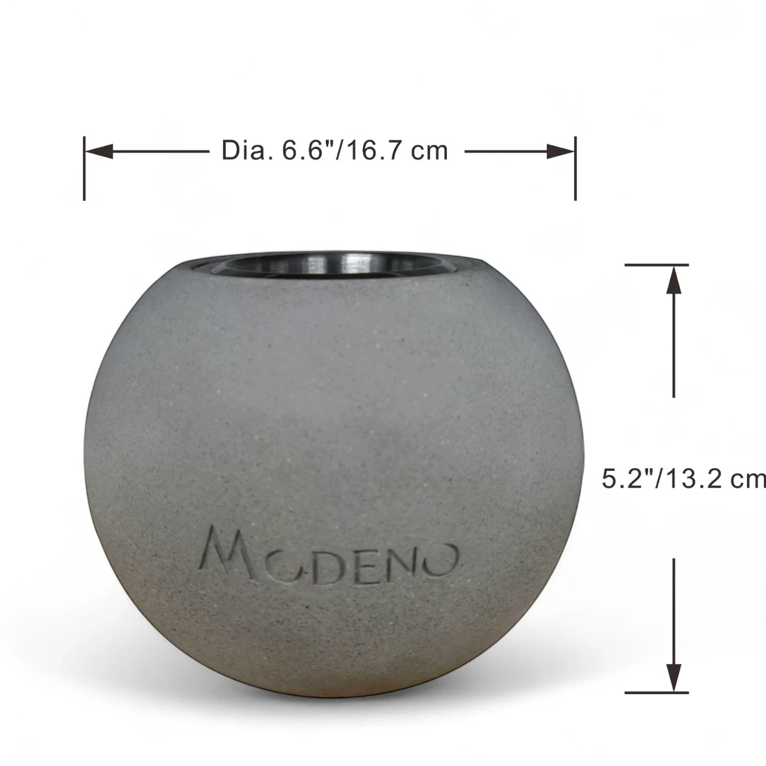 Cheminée bioéthanol de table Paffu – Gris