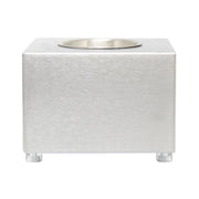 Cheminée bioéthanol de table cube en acier