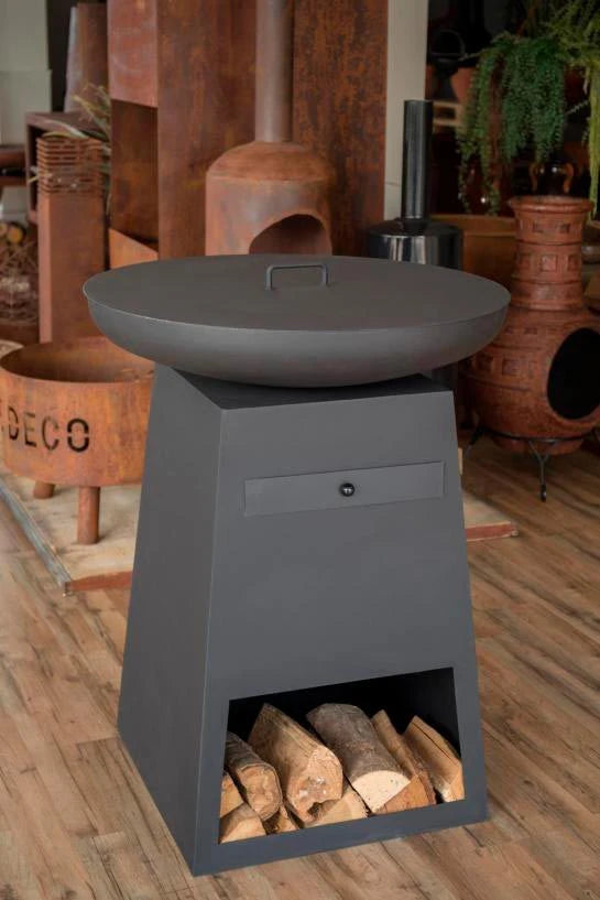 Coperchio 80 cm in metallo per braciere