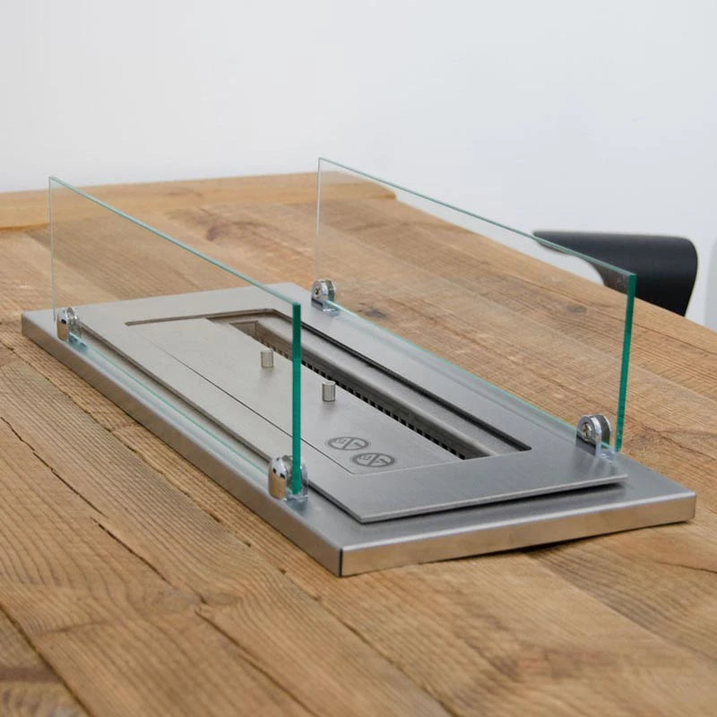 Stahlrahmen-Glas für Superior Brenner 100 cm