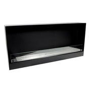 Insert de cheminée bio noir - 140 cm