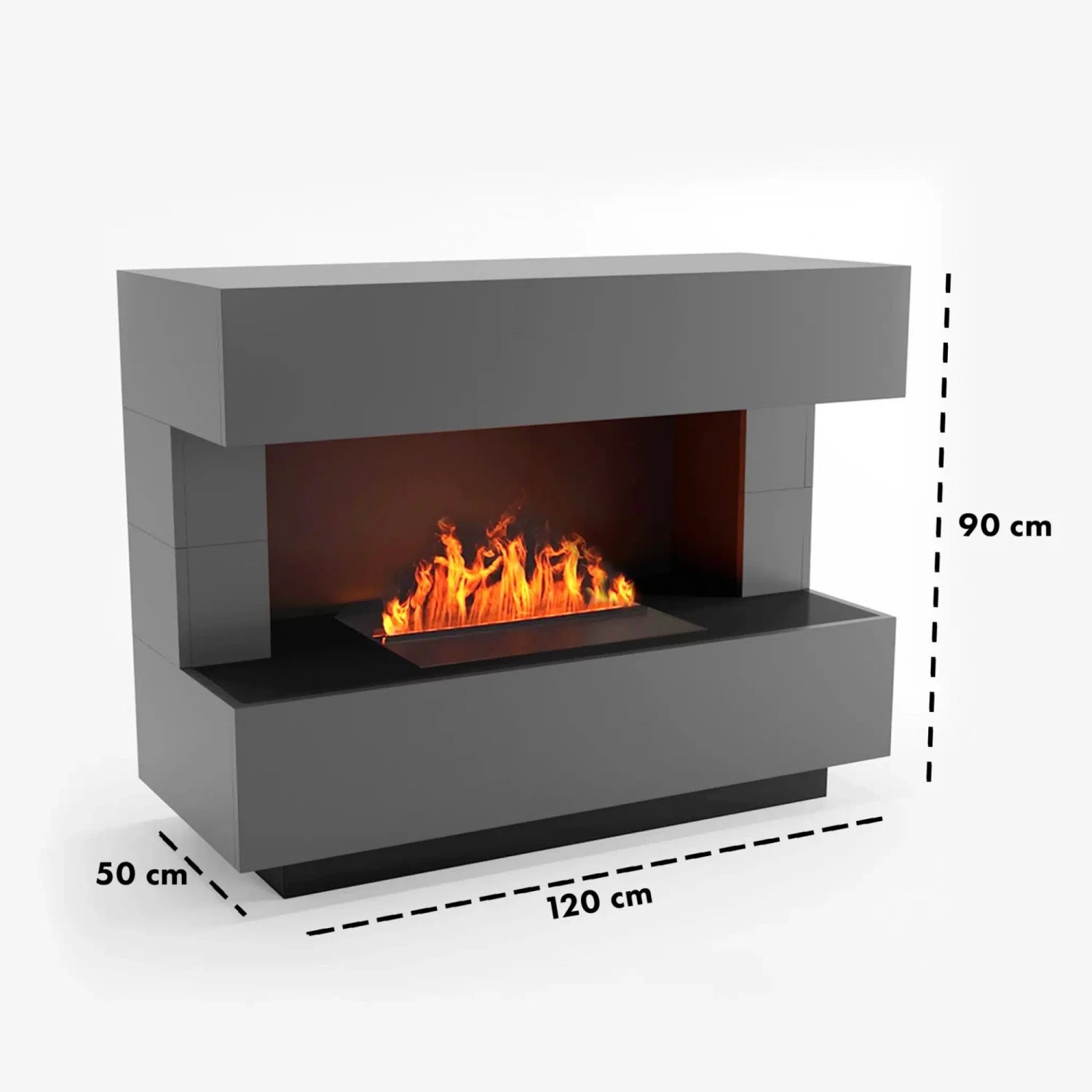 Cheminée à vapeur d’eau Kant – Gris