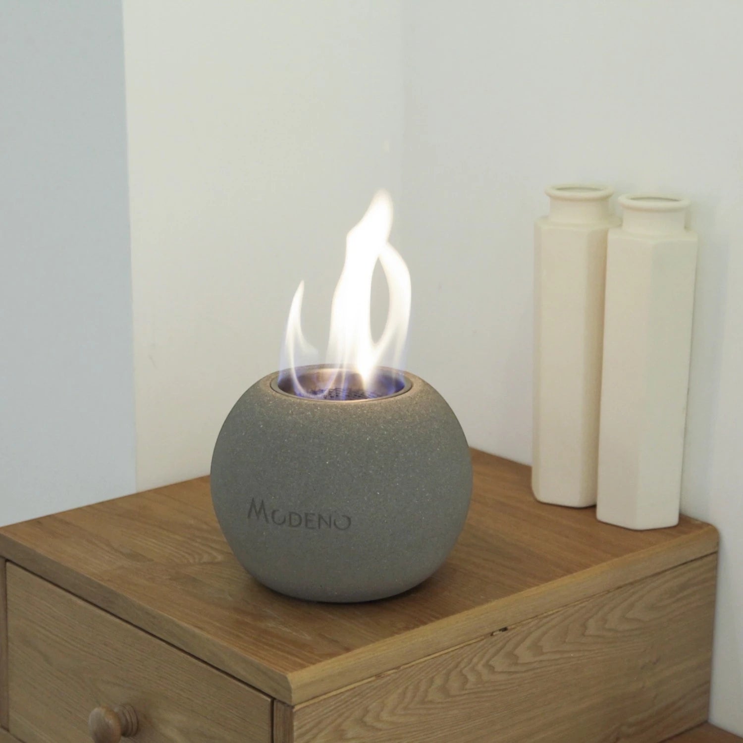 Cheminée bioéthanol de table Paffu – Gris