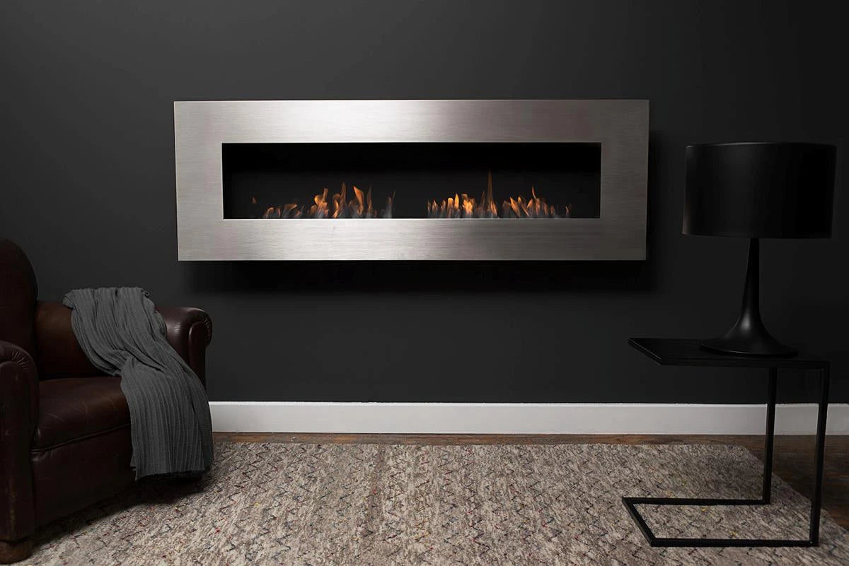 Icon Fires Nero 1750 Acier Brossé