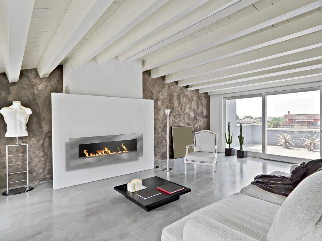 Icon Fires Nero 1750 Acier Brossé