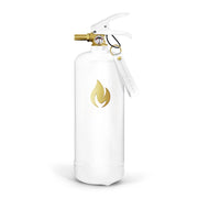 Extincteur Blanc 2 kg - Logo Doré