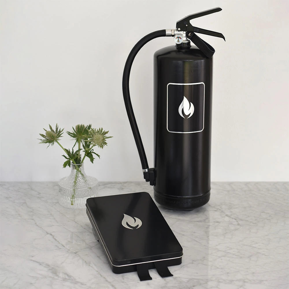 Schwarzer Feuerlöscher 6 kg - Classic