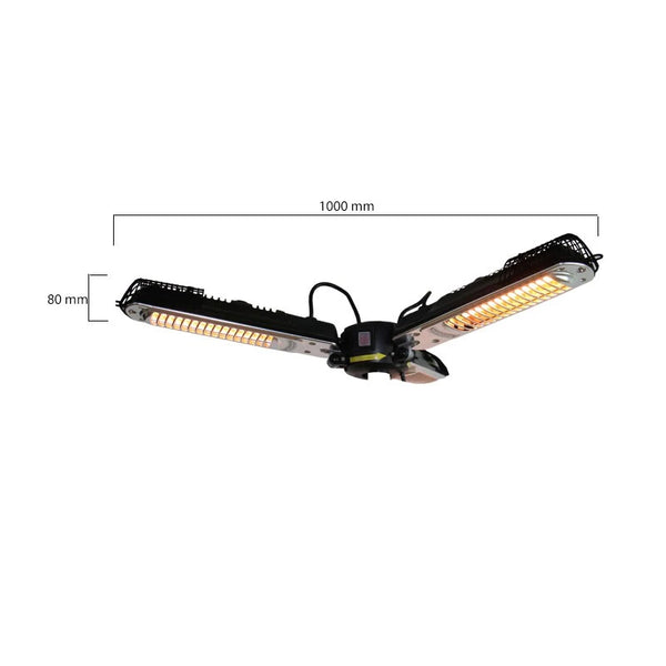 Terrassenheizer für Sonnenschirm 650/1300/2000 W