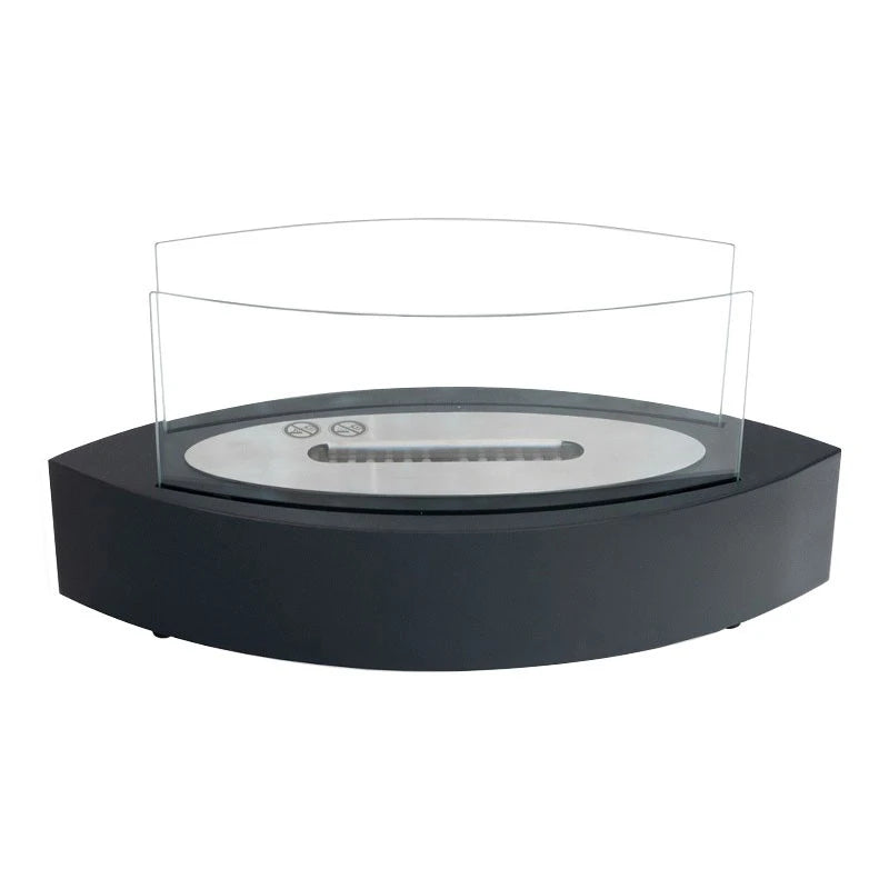 Cheminée de Table Ovale - Noir