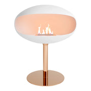 Pedestal Weiß + Kupferfuß