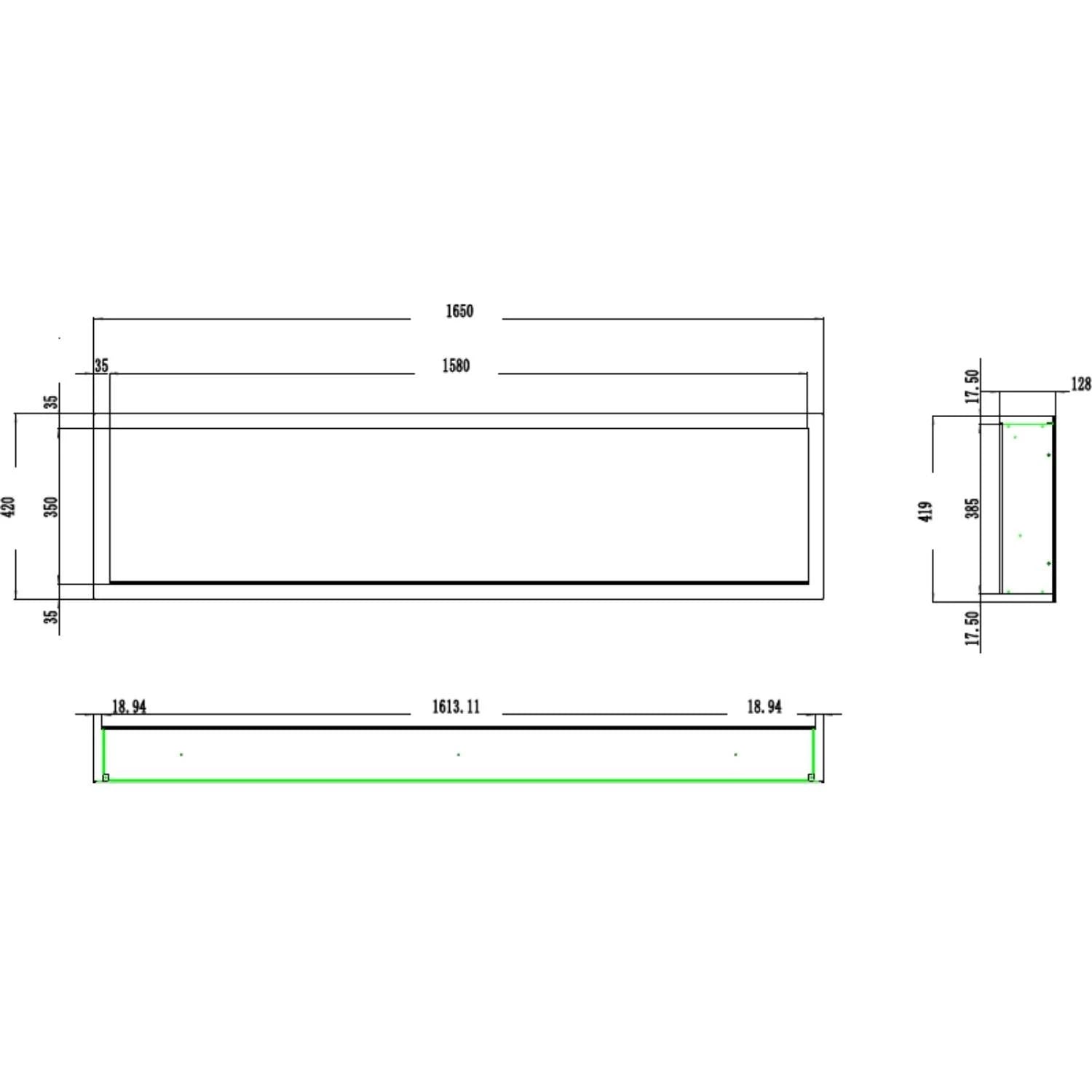 Cheminée électrique Slim 165 cm Aflamo Pride