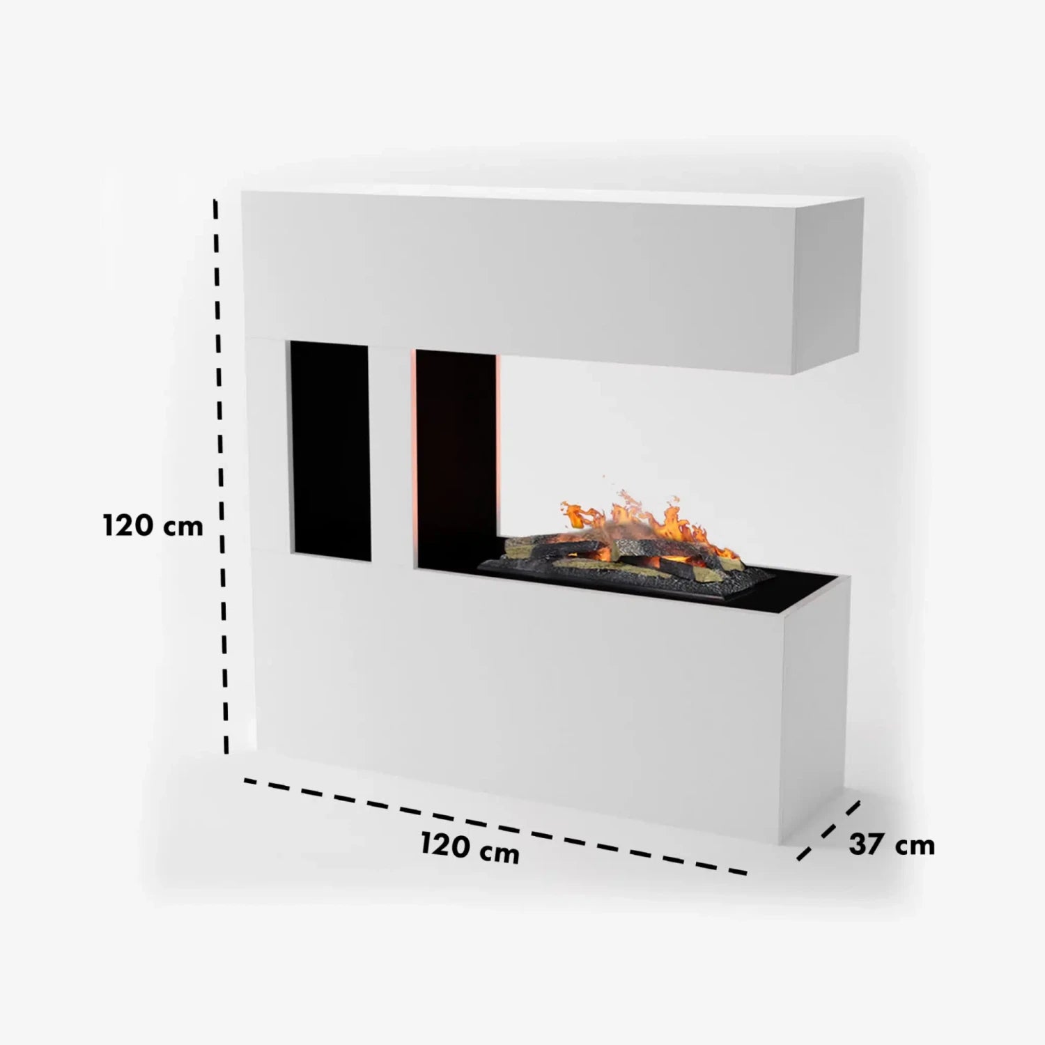 Cheminée à vapeur d'eau Schiller Pocket - Blanche