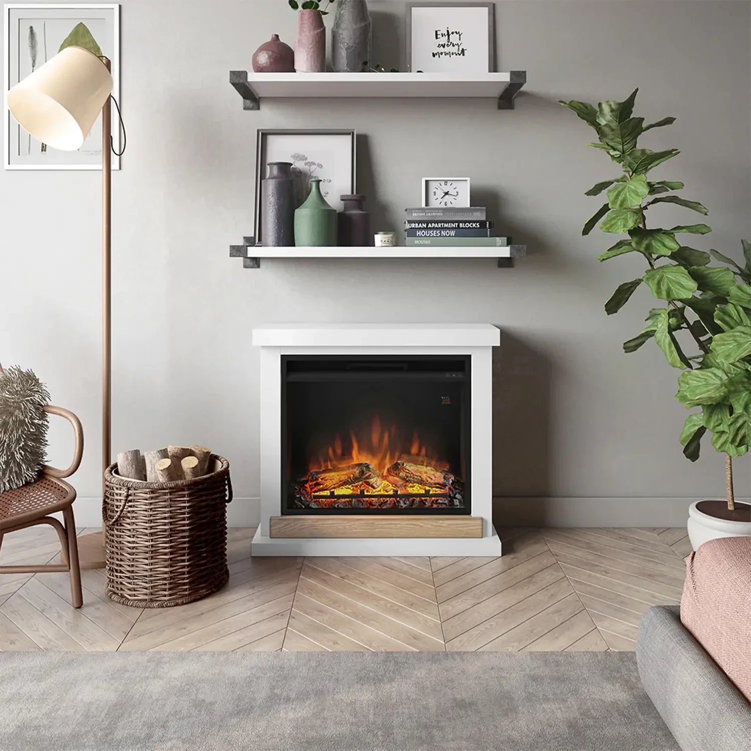 Laissez-vous séduire par l’élégance pure de la cheminée électrique Hagen en blanc, pour une ambiance cosy et contemporaine chez vous. Conforme à la norme EN 16647, avec assistance française et vidéos showroom pour vous guider.