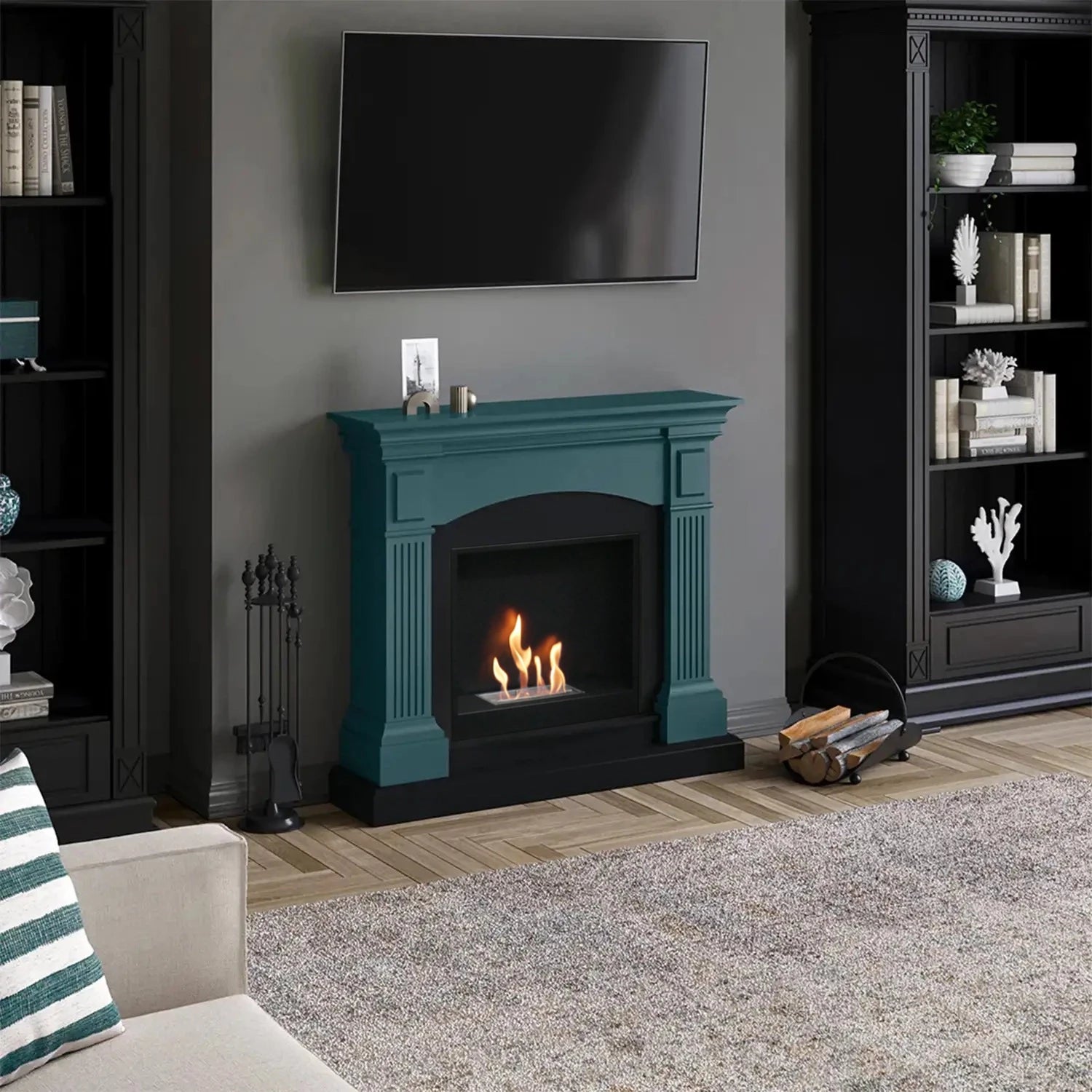 Laissez-vous séduire par la cheminée bioéthanol Magna, en turquoise éclatant, pour une atmosphère sensorielle et raffinée. Conforme EN 16647, assistance française et vidéos showroom à votre disposition.