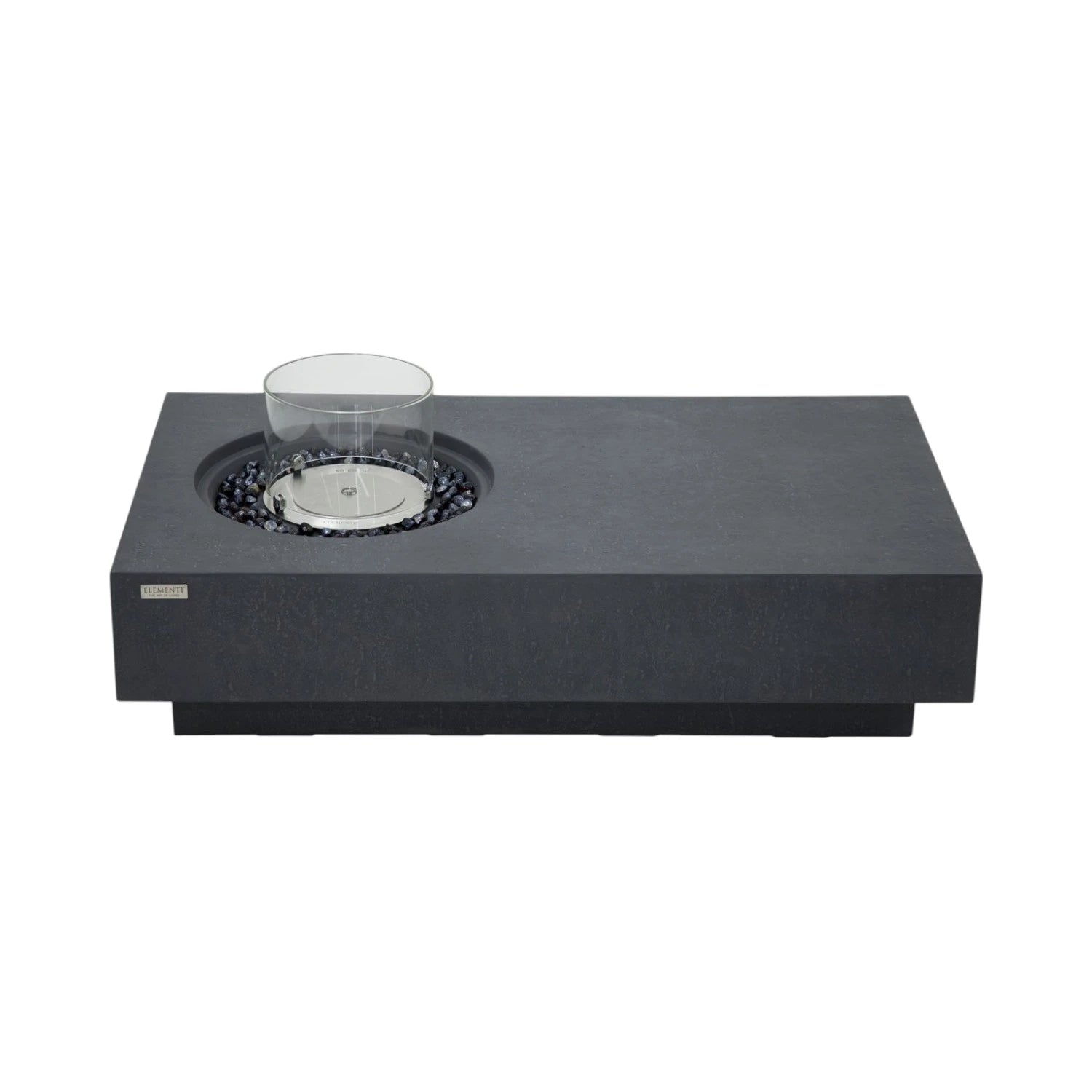 Table de feu bioéthanol Metropolis – Noir ardoise : créez une atmosphère sophistiquée et chaleureuse, idéale pour vos soirées élégantes.