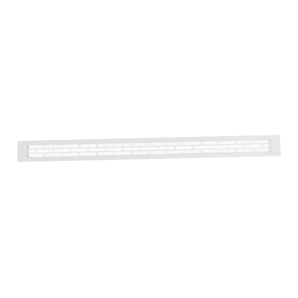 Grille de ventilation blanche - 80 x 6,5 cm - 210 cm²
