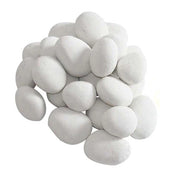 Galets en Céramique (Blanc 24 pièces)